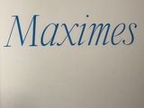 the front cover of a book with the title maximuses written in blue
