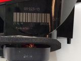 a close up of a car dashboard with a barcode on it