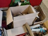 many boxes of food that are sitting on the floor
