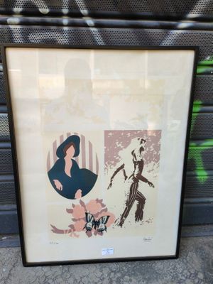 LAINE. G, lithographie en couleur, numérotée 32/100, signée …