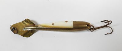 Leurre LEMAX en nacre et laiton de type Jucker.