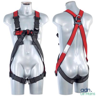two mannequins with harnesses on display on a mannequin