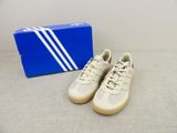 Baskets adidas Superstar en cuir, blanches et bleues, avec leur boîte