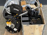 a box full of tools sitting on top of a pallet