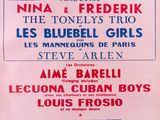 poster for the concert le cabret in paris, france, with the names of the musicians