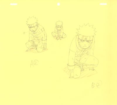 dessins représentant un homme et une femme assis côte à côte sur une feuille jaune