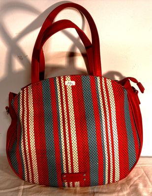 Sac à Main Femme Fuchsia Paris - Imprimé Serpent, Gris, Polyester, Neuf Sans étiquette