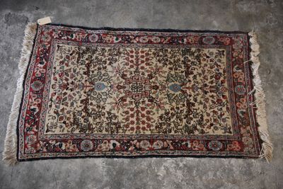 Tapis Tébriz (chaine et trame en coton, velours en laine), N…