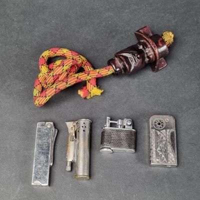 four different types of lighters on the table