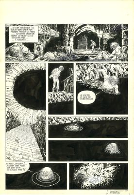 une image en noir et blanc d'une page de bande dessinée