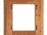 an old wooden picture frame on a white background with a clipping for a picture