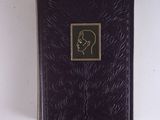 a black book with a picture of a man ' s head on it