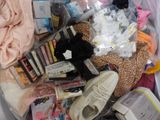 many items in a plastic bag that is full of stuff