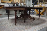 belle table ovale du XIXe siècle sur pied central - noyer - … (photo 2)