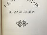 an old book with a black and white title on it