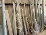 many different types of metal pipes in a room