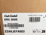 a box with a label on it that says cat cadet xr5 5000