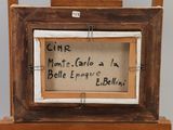a picture of a wooden frame with writing on it