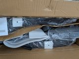 a cardboard box with a pair of shoes inside of it