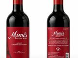 two bottles of wine on a white background with a red label