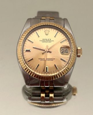 ROLEX Montre OYSTER PERPETUAL DATEJUST en or et acier cadran…