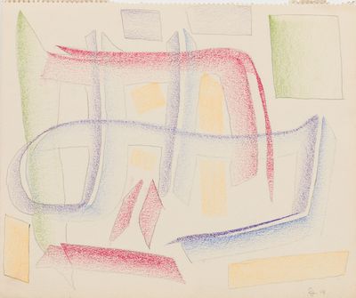 une image représentant un dessin de voiture aux couleurs variées