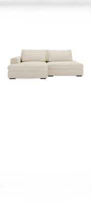 1 canapé convertible tissu beige