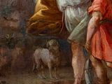 an image of a painting of an angel and a child with a sword