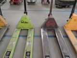 a lot of different types of pallets in a warehouse