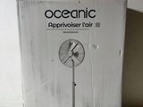 packaging of a white box with a fan on top of it