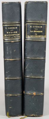 COUSIN Victor. Ensemble de 2 Volumes.