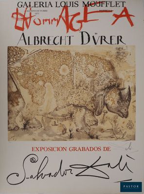 une image représentant un livre sur lequel figure l'illustration d'un rhinocéros