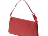 sac à bandoulière Louis Vuitton en cuir Epi rouge