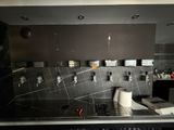 a picture of a kitchen with a lot of counter space