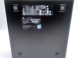 the back of a laptop with a black back panel and a white back panel