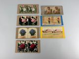 many cards that have pictures of flowers on them