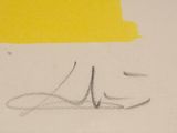 a drawing of a person ' s foot with a hat on it