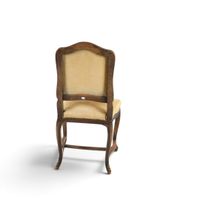 Chaise en bois mouluré, repose sur quatre pieds réunis par u… (photo 3)