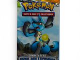 a close up of a bag of pokemon cards on a white background