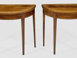 pair of george iv mahogany half - moon tables