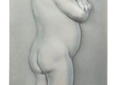 an image of a white plaster of a baby standing on its hind legs