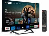 a smart tv and a remote control next to each other