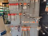 a display of electronic equipment in a store for sale