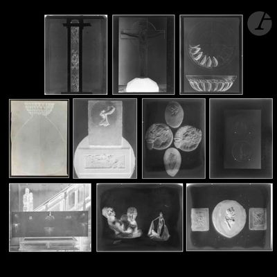 plusieurs photographies en noir et blanc représentant divers objets, présentées dans une photographie en noir et blanc