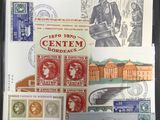 une image représentant une collection de timbres provenant de différents pays