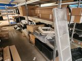 many boxes and boxes on the shelves in the warehouse