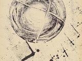 une image représentant un dessin d'une assiette sur laquelle se trouvent une fourchette et un couteau