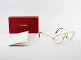 a pair of glasses with a red box on a white surface