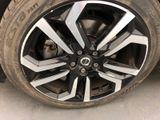 a close up of a tire on a vehicle