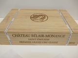 a wooden box that has a label on it